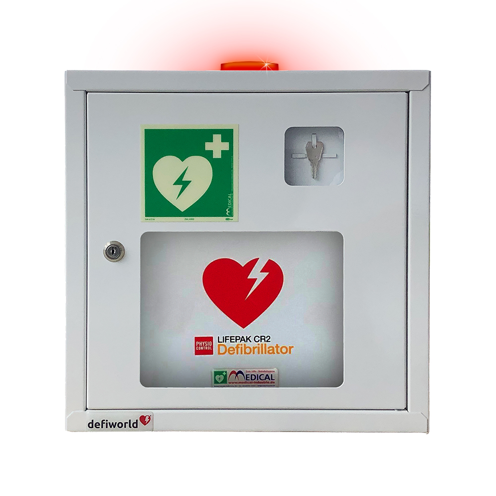 AED Wandschrank mit Alarmfunktion